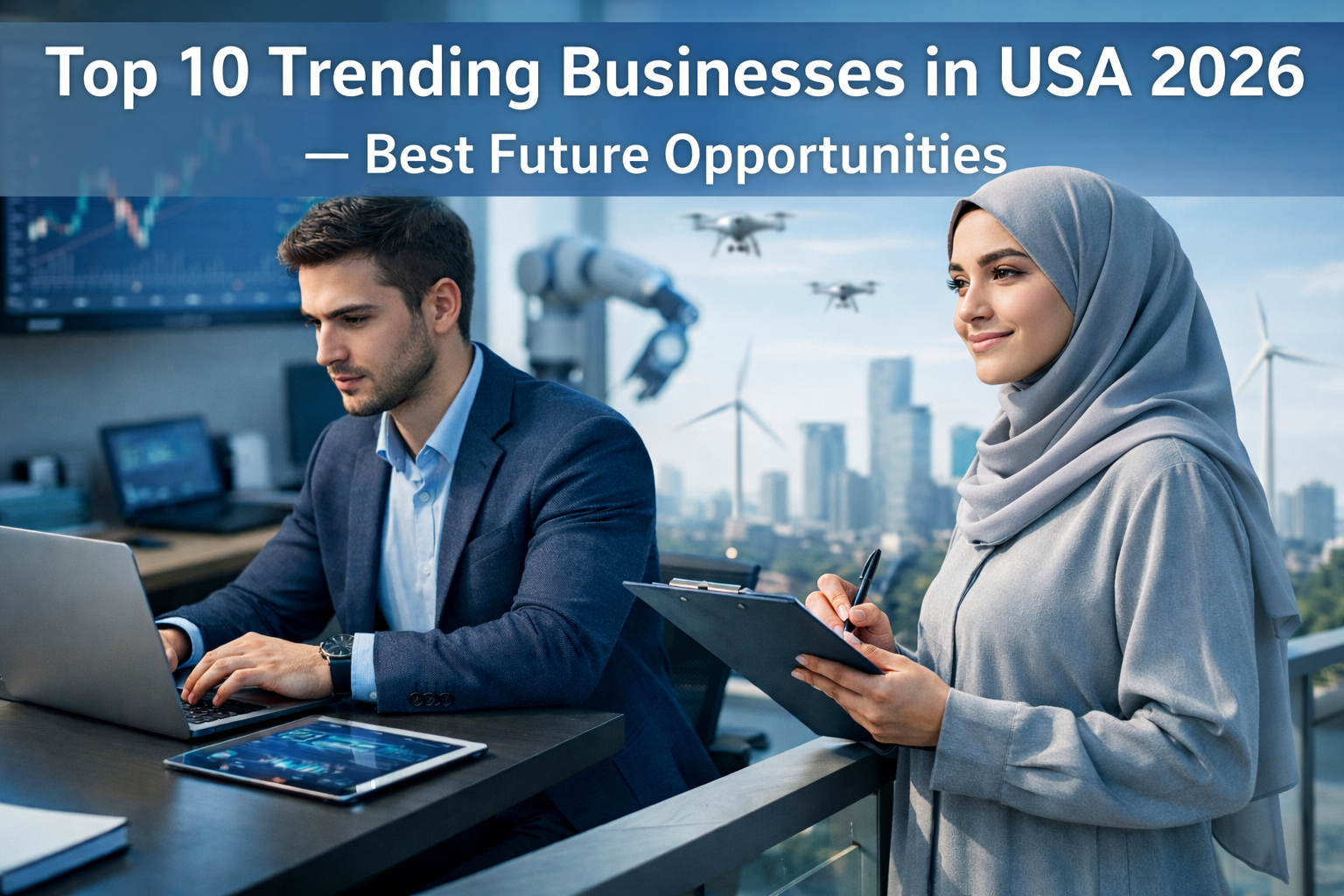 Trending business opportunities in the USA for 2026.